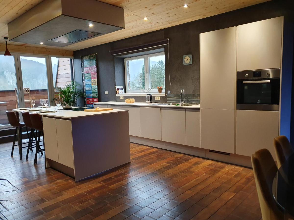 Vue Sur Meuse Lägenhet Profondeville Exteriör bild