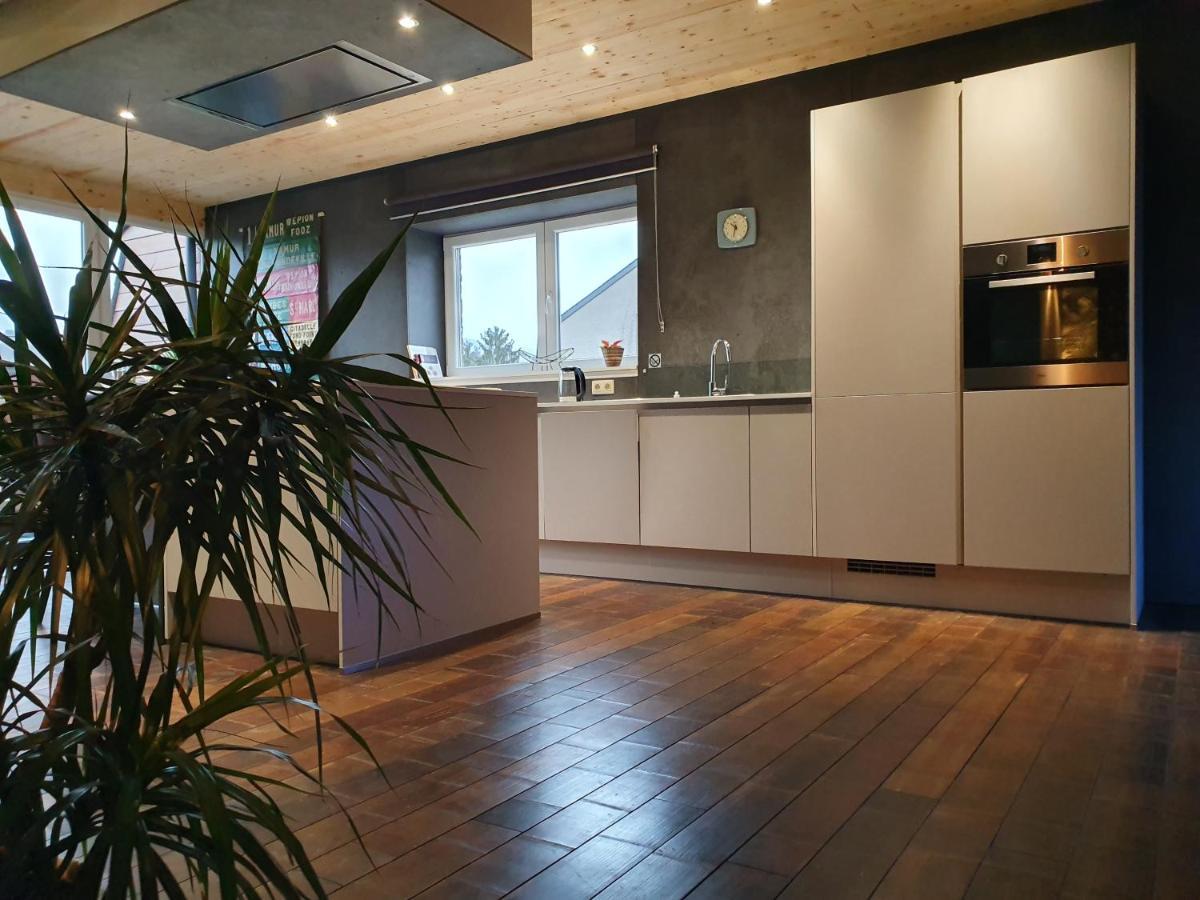 Vue Sur Meuse Lägenhet Profondeville Exteriör bild